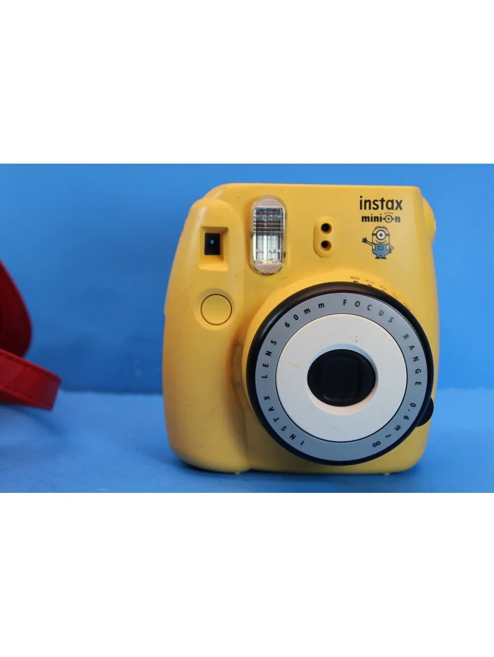 Fujifilm Instax Minion Mini 8 Instant Camera Red Faux Leather Case-Collectors